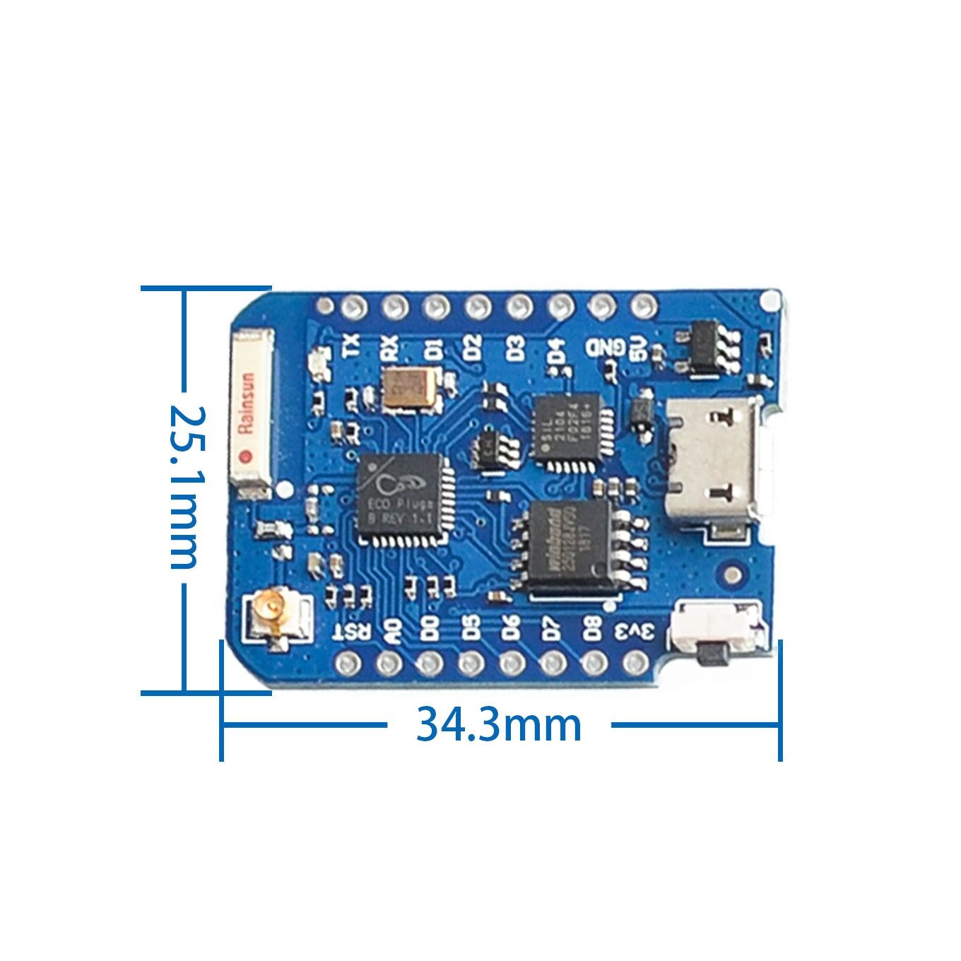 WEMOS D1 Mini Pro 4M 16M Bytes - Esp8266 Nodemcu Board review and price