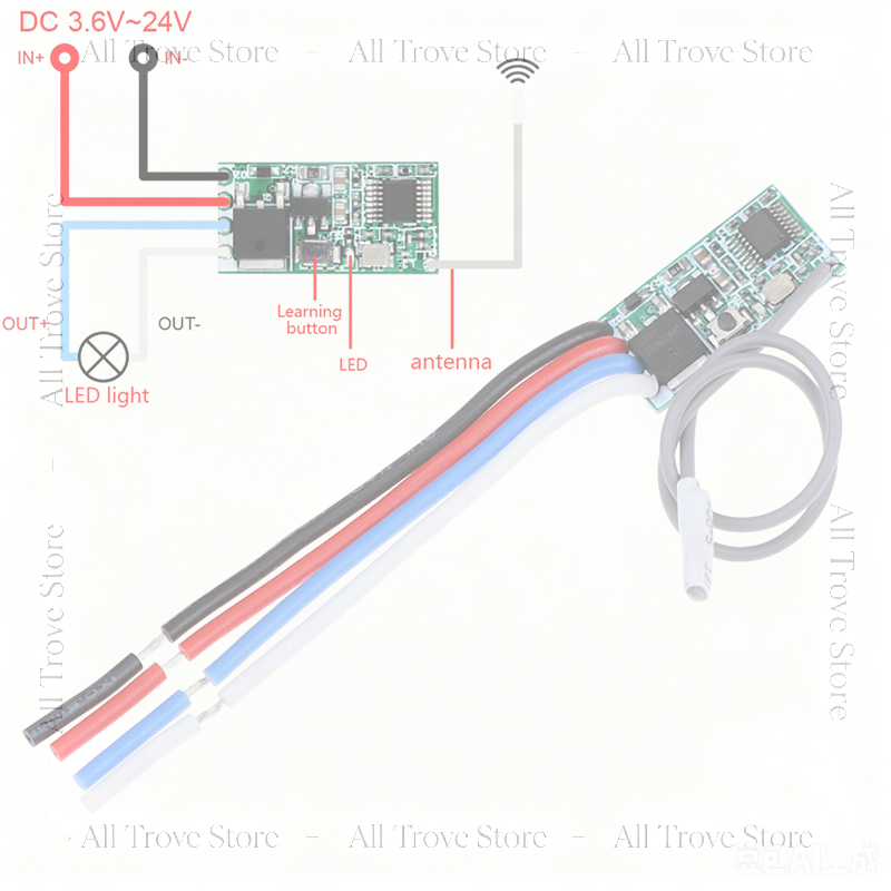 433Mhz 1CH RF Relay Receiver W - 433Mhz Receiver Module review and price