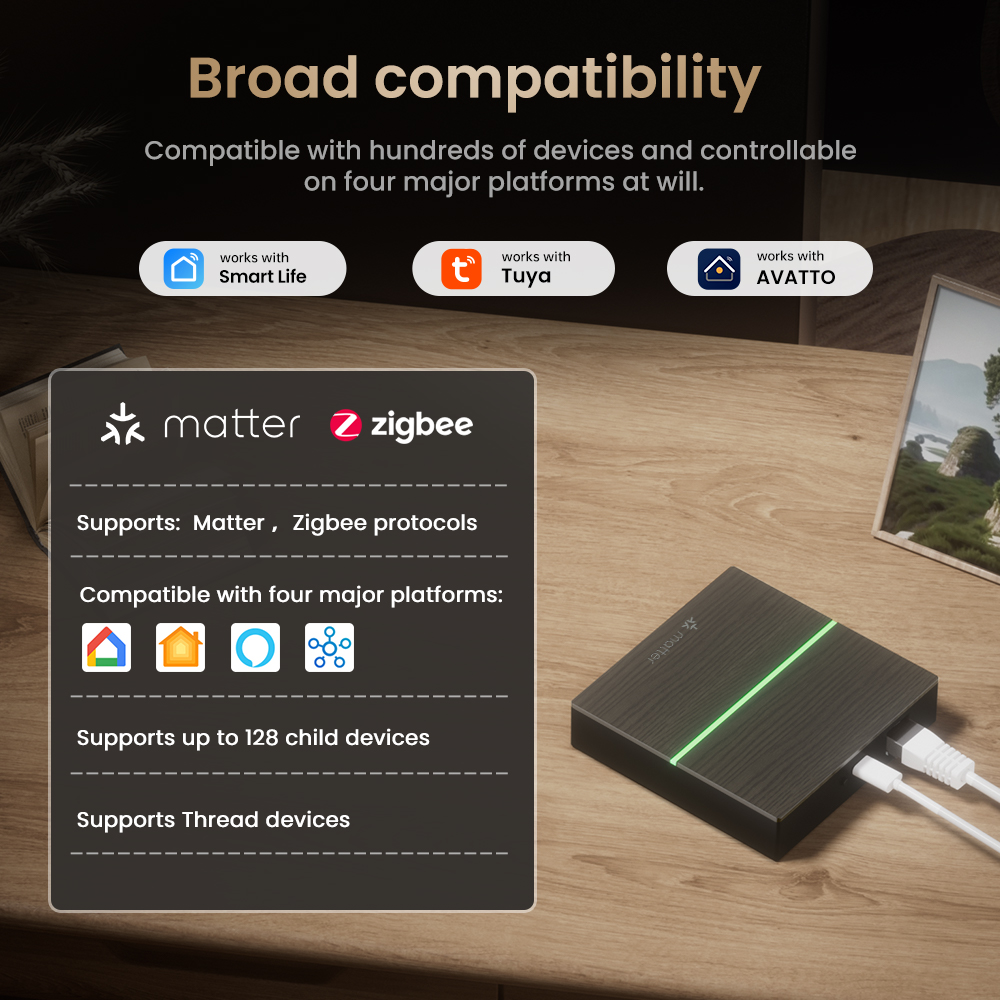AVATTO Matter Smart Wired Gate - Matter Hub Thread review and price