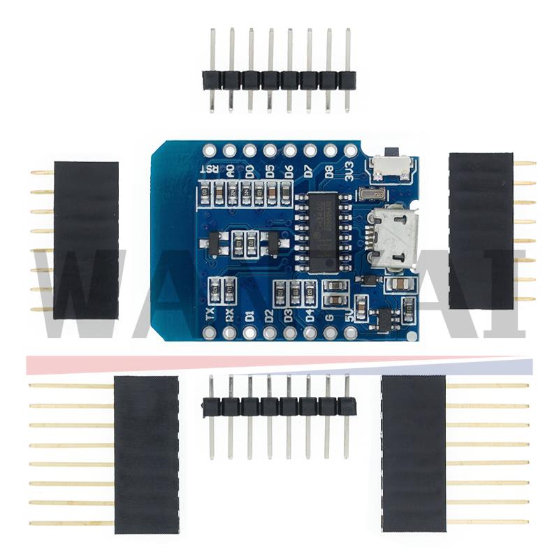 WeMos D1 Mini Pro V3.0.0 Bytes - Esp8266 Nodemcu Board review and price