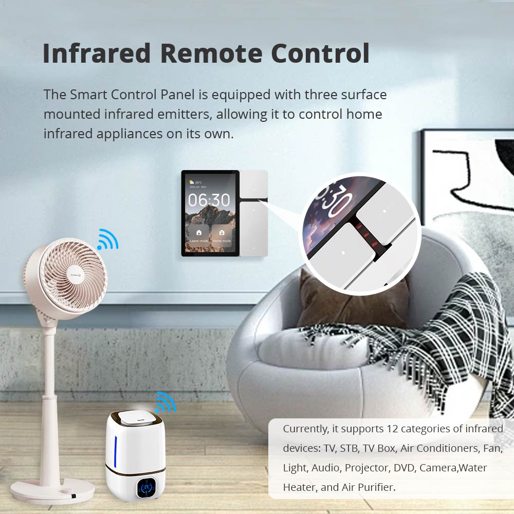 Zemismart 3.5 inch WiFi Smart  - Matter Hub Thread review and price