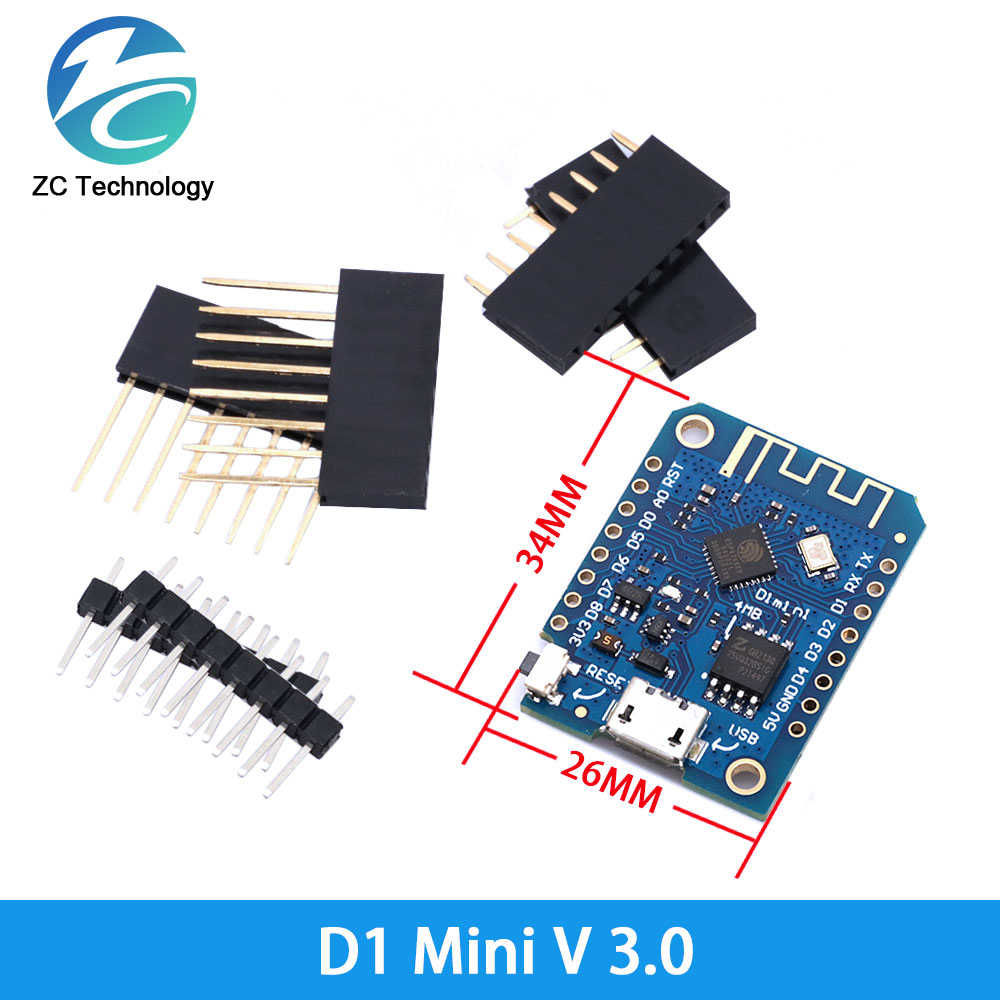 D1 Mini ESP8266 ESP-12F CH340G - Esp8266 Nodemcu Board review and price