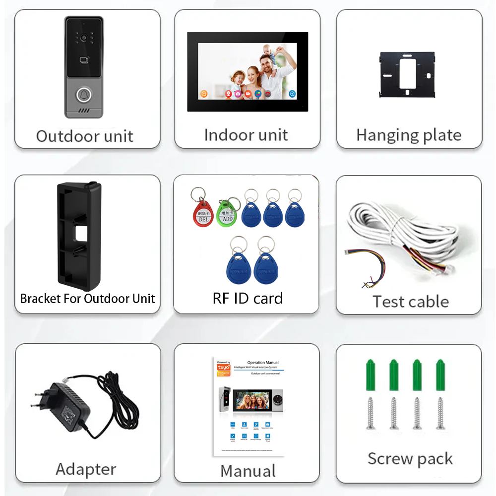 WiFi Touch Screen Intelligent  - Smart Doorbell Wired review and price