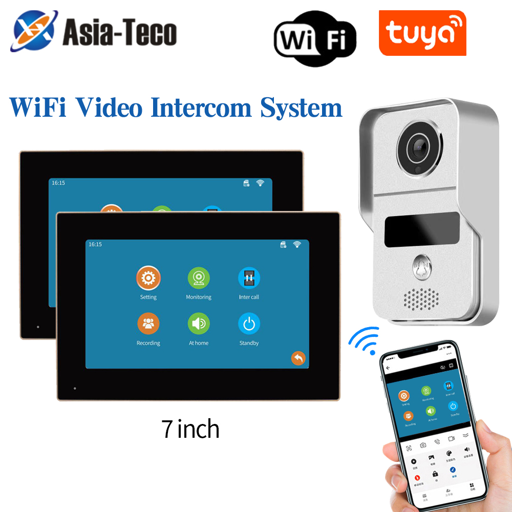 1080P 7 Inch WiFi Video Interc - Smart Doorbell Wired review and price