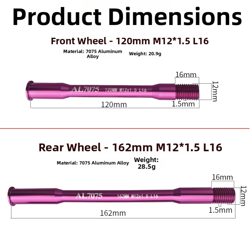 Bicycle Thru Axle AD350 300 50 - Matter Hub Thread review and price