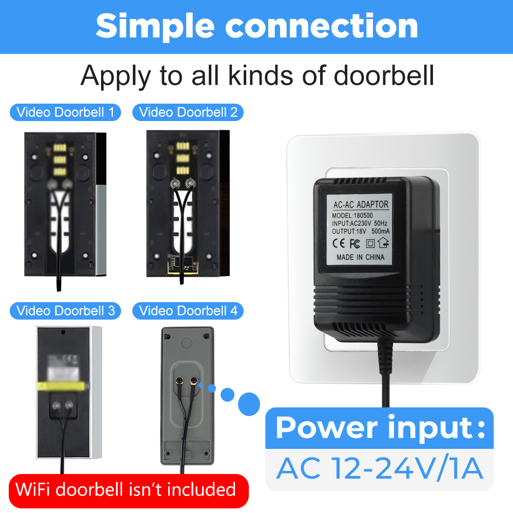 18V AC Transformer Charger for - Smart Doorbell Wired review and price