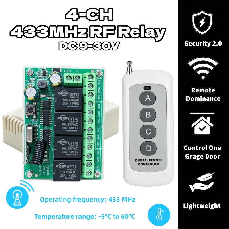 Universal Wireless Remote Cont - 433Mhz Receiver Module review and price